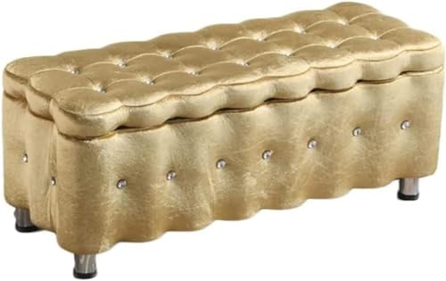 CATANK Leichtes Design, rechteckiger, getufteter Ottoman-Sitzbank mit anhebbarer Oberseite, Fußhocker mit soliden Metallbeinen und Nagelkopfbesatz – multifunktionale Aufbewahrungsbox (40 CATANK Leichtes Design, rechteckiger, getufteter Ottoman-Sitzbank mit anhebbarer Oberseite, Fußhocker mit soliden Metallbeinen und Nagelkopfbesatz – multifunktionale Aufbewahrungsbox (40 von CATANK