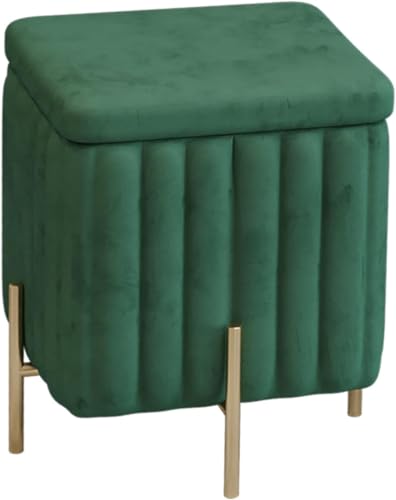 CATANK Luxuriöse Ottoman-Bank mit Stauraum aus Samt, gepolsterter Fußhocker mit Metallbeinen, gepolsterte Truhe mit Deckel, Bank am Fußende des Bettes für den Eingangsbereich des Wohnzimm CATANK Luxuriöse Ottoman-Bank mit Stauraum aus Samt, gepolsterter Fußhocker mit Metallbeinen, gepolsterte Truhe mit Deckel, Bank am Fußende des Bettes für den Eingangsbereich des Wohnzimm von CATANK
