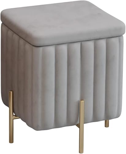 CATANK Luxuriöse Ottoman-Bank mit Stauraum aus Samt, gepolsterter Fußhocker mit Metallbeinen, gepolsterte Truhe mit Deckel, Bank am Fußende des Bettes für den Eingangsbereich des Wohnzimm CATANK Luxuriöse Ottoman-Bank mit Stauraum aus Samt, gepolsterter Fußhocker mit Metallbeinen, gepolsterte Truhe mit Deckel, Bank am Fußende des Bettes für den Eingangsbereich des Wohnzimm von CATANK