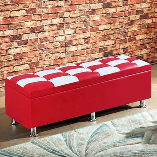 CATANK Rechteckige Aufbewahrungsbank Eingangsbereich Schuhbank,Kunstleder Gepolsterte Sofa Fußstütze Aufbewahrung Ottomane,Moderne Wohnzimmer Schlafzimmer Ottomane Bänke Spielzeugtruhe-F CATANK Rechteckige Aufbewahrungsbank Eingangsbereich Schuhbank,Kunstleder Gepolsterte Sofa Fußstütze Aufbewahrung Ottomane,Moderne Wohnzimmer Schlafzimmer Ottomane Bänke Spielzeugtruhe-F von CATANK