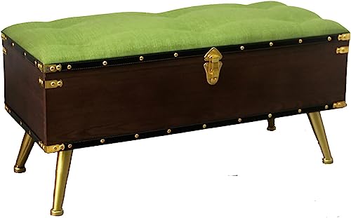 CATANK Rustikale Ottoman-Sitzbank mit Stauraum, hochwertige gepolsterte Ottoman-Sitzbank im Landhausstil mit Leinenbezug und Stauraum, Aufbewahrungsbox für Fußstütze im Wohnzimmerflur, Gr CATANK Rustikale Ottoman-Sitzbank mit Stauraum, hochwertige gepolsterte Ottoman-Sitzbank im Landhausstil mit Leinenbezug und Stauraum, Aufbewahrungsbox für Fußstütze im Wohnzimmerflur, Gr von CATANK