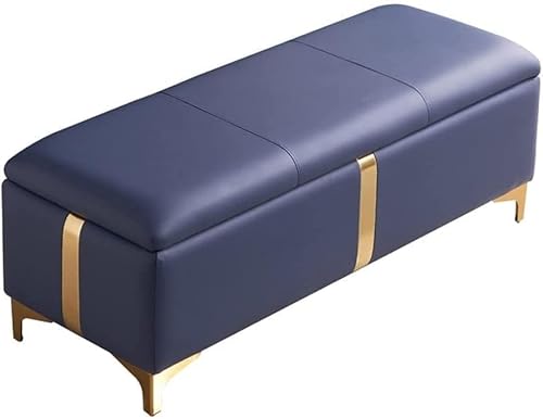 CATANK Sitzhocker mit Stauraum aus Kunstleder, Sitzbank mit Stauraum aus Pu-Leder mit anhebbarer Oberseite, Fußbank am Fußende des Bettes, rechteckiger Fußhocker, Fußstütze, Spielzeugtruh von CATANK