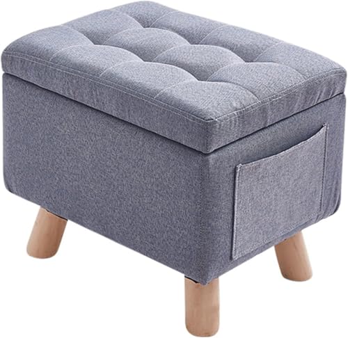 CATANK Stabiler Hocker mit Stauraum am Fußende des Bettes,Große rechteckige Aufbewahrungsbank mit gepolsterten Kissen und Holzbeinen,Wäscheaufbewahrungshocker für den Eingangsbereich-Blau CATANK Stabiler Hocker mit Stauraum am Fußende des Bettes,Große rechteckige Aufbewahrungsbank mit gepolsterten Kissen und Holzbeinen,Wäscheaufbewahrungshocker für den Eingangsbereich-Blau von CATANK