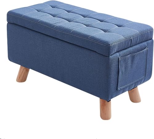 CATANK Stabiler Hocker mit Stauraum am Fußende des Bettes,Große rechteckige Aufbewahrungsbank mit gepolsterten Kissen und Holzbeinen,Wäscheaufbewahrungshocker für den Eingangsbereich-Dunk CATANK Stabiler Hocker mit Stauraum am Fußende des Bettes,Große rechteckige Aufbewahrungsbank mit gepolsterten Kissen und Holzbeinen,Wäscheaufbewahrungshocker für den Eingangsbereich-Dunk von CATANK