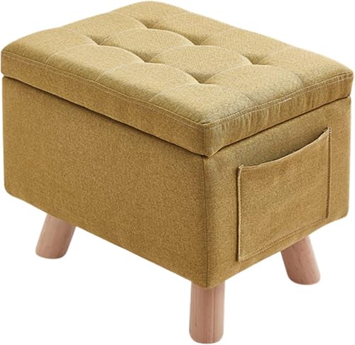 CATANK Stabiler Hocker mit Stauraum am Fußende des Bettes,Große rechteckige Aufbewahrungsbank mit gepolsterten Kissen und Holzbeinen,Wäscheaufbewahrungshocker für den Eingangsbereich-Grün von CATANK