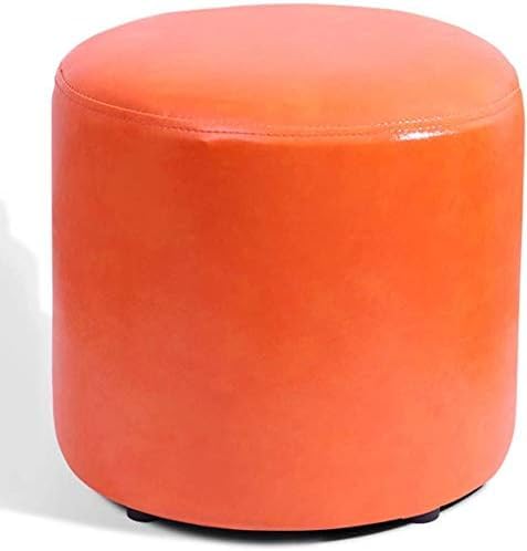 Fußhocker, gepolsterter Würfel-Pouf mit Ottomane, Pouf-Fußhocker, quadratisches Massivholz, Leder, Wohnzimmer-Couchtisch, kleine Bank (Größe: 30 x 30 x 30 cm (12 x 12 x 12), Farbe: von CATANK