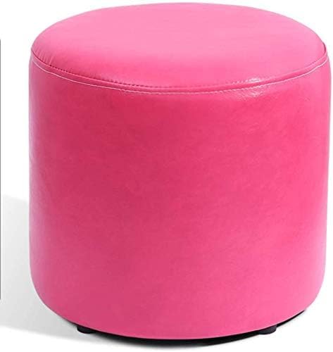 Fußhocker, gepolsterter Würfel-Pouf mit Ottomane, Pouf-Fußhocker, quadratisches Massivholz, Leder, Wohnzimmer-Couchtisch, kleine Bank (Größe: 30 x 30 x 30 cm (12 x 12 x 12), Farbe: von CATANK