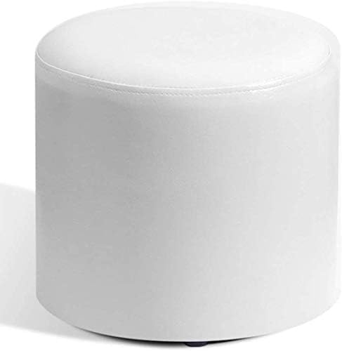 Fußhocker, gepolsterter Würfel-Pouf mit Ottomane, Pouf-Fußhocker, quadratisches Massivholz, Leder, Wohnzimmer-Couchtisch, kleine Bank (Größe: 30 x 30 x 30 cm (12 x 12 x 12), Farbe: von CATANK