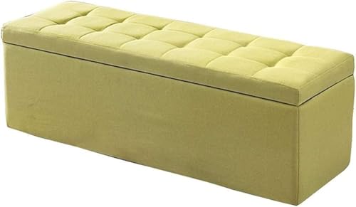 Klappbarer Ottoman mit Stauraum, Schuhbank für den Eingangsbereich, rechteckiger Stauraum, gepolsterter Sitz aus Leinenstoff, Tufting-Design, Freizeit-Fußhocker, 60 x 40 x 40 cm, O Klappbarer Ottoman mit Stauraum, Schuhbank für den Eingangsbereich, rechteckiger Stauraum, gepolsterter Sitz aus Leinenstoff, Tufting-Design, Freizeit-Fußhocker, 60 x 40 x 40 cm, O von CATANK