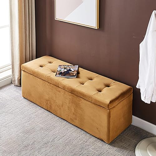 Moderne Ottomane mit Stauraum für Zuhause, Premium-Samt gepolsterte Sitzbank am Ende des Bettes mit Stauraum, Wohnzimmer-Eingangsbereich, bequemer Ruhehocker, Schuhbank, Hellbraun, Moderne Ottomane mit Stauraum für Zuhause, Premium-Samt gepolsterte Sitzbank am Ende des Bettes mit Stauraum, Wohnzimmer-Eingangsbereich, bequemer Ruhehocker, Schuhbank, Hellbraun, von CATANK