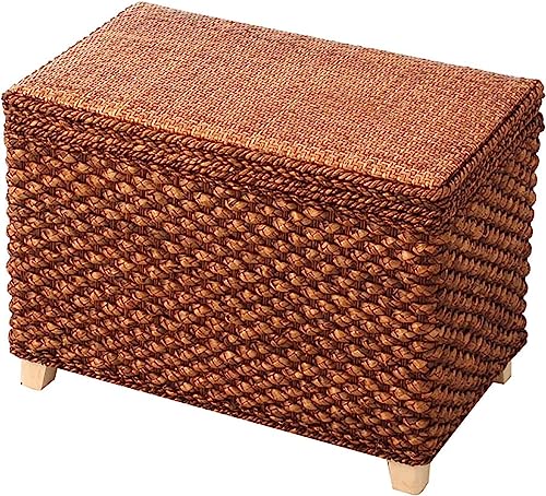 Natur Korb Aufbewahrungsbox Ottomane,Rustikale Aufbewahrung Ottomane Fußstütze Schuhbank,Handgewebte Rattan Multifunktions Aufbewahrungsbank Für Wohnzimmer Schlafzimmer Eingangsber Natur Korb Aufbewahrungsbox Ottomane,Rustikale Aufbewahrung Ottomane Fußstütze Schuhbank,Handgewebte Rattan Multifunktions Aufbewahrungsbank Für Wohnzimmer Schlafzimmer Eingangsber von CATANK