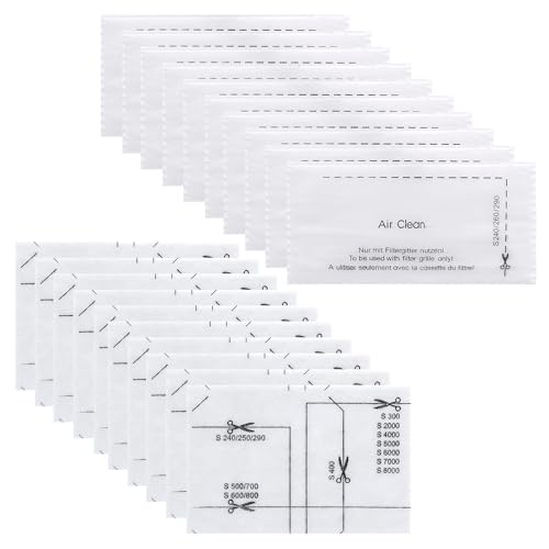 CATELL 20 Stück Staubsauger Filter für Miele, 10 Pcs Motorschutzfilter & 10 Pcs Abluftfilter Filter Staubsaugerfilter Set Kompatibel mit Miele Complete C1/2/3 Classic C1 Compact C1/2 Dynamic U1 S2000 von CATELL
