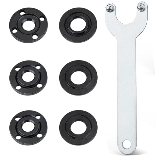 CATELL Winkelschleifer Schlüssel, winkelschleifer Zubehör mit 125mm Flex Schlüssel und Flanschschlüssel Schleifer Flansch Winkelschlüssel Flanschmuttern Kit for Universeller Winkelschleifer von CATELL