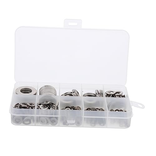 CATIEBYE 1 Satz Teiliges Unterlegscheiben Dichtungs Kit für Schrauben Rostfrei Tragbar für Haushaltsgeräte und Autos CATIEBYE 1 Satz Teiliges Unterlegscheiben Dichtungs Kit für Schrauben Rostfrei Tragbar für Haushaltsgeräte und Autos von CATIEBYE