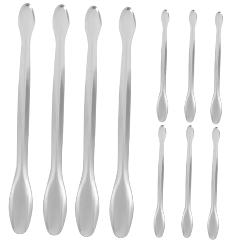 CATIEBYE 10 Stück Teiliges Laborproben Löffelset Dosierlöffel mit Glatter Oberfläche nicht Haftend Robust und Vielseitig für Kosmetik Pulver und Chemische Proben in und Labor von CATIEBYE