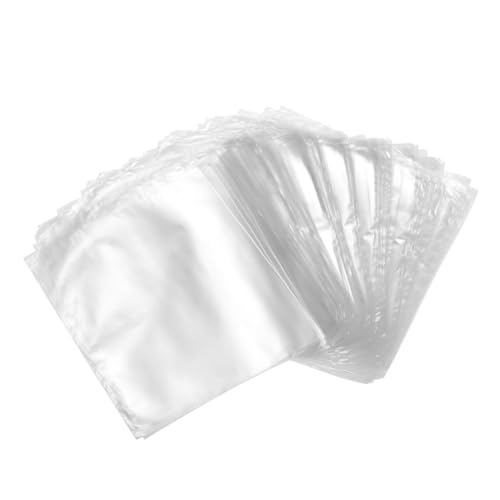 CATIEBYE 100 Stück Transparente Pof Schrumpffolie Beutel Hitzeschrumpfend für Seifen Badebomben DIY Basteln Schutz Verpackung von CATIEBYE