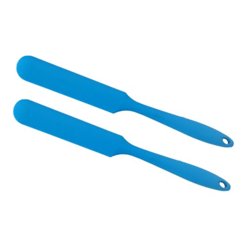 CATIEBYE 2 Stck Hitzebeständiger Silikon Spatel mit Langem Griff Flexibler Teigschaber für Backen und Kochen Nahtlos Integriertes Design Leicht zu Reinigen Lebensmittelecht Küchenhelfer von CATIEBYE
