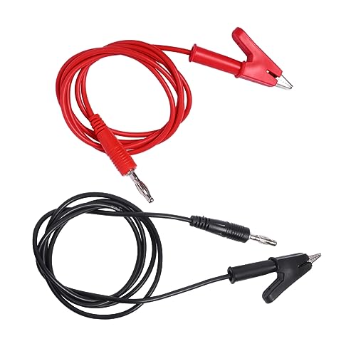 CATIEBYE 2stücke Testleitung Mit Banana Zu Krokodilklemme Kabel Für Multimeter Und Elektrische Labore Rot Schwarz von CATIEBYE