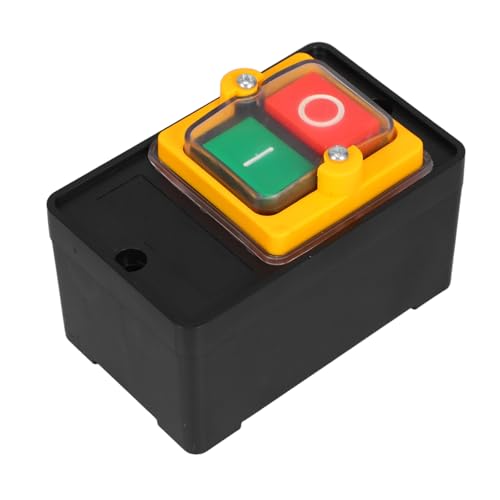 CATIEBYE 2 Stück Wasserdichte Selbstverriegelungs Push Button Schalter Start Stopp Schalter für Schwere Motorbetriebene Ausrüstung Platzsparendes Design Vielseitig Einsetzbar für Acv von CATIEBYE