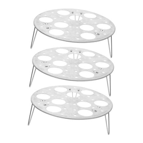 CATIEBYE 3 Stück Edelstahl Dampfgarer mit Löchern Teiliges Hochbeiniges Eier Dämpfgestell Vielseitig für Eier Brötchen Knödel Hitzebeständig Gleichmäßige Hitzeverteilung Kompatibel mit CATIEBYE 3 Stück Edelstahl Dampfgarer mit Löchern Teiliges Hochbeiniges Eier Dämpfgestell Vielseitig für Eier Brötchen Knödel Hitzebeständig Gleichmäßige Hitzeverteilung Kompatibel mit von CATIEBYE