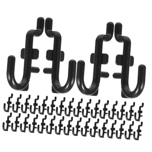 CATIEBYE 50 Stück Pegboard Haken aus Robustem Kunststoff Praktische J Haken für Lochwand Zubehör Hohe Tragkraft Einfach zu Montieren für Garage Werkstatt und Schlüsselaufhängung von CATIEBYE