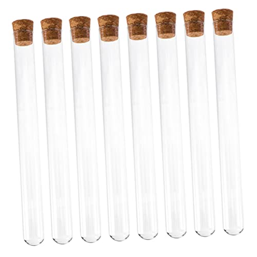 CATIEBYE 8 Stück Teiliges Glas-reagenzgläser mit Flachem Rand und Rundem Boden Stabile Laborbehälter aus Hochwertigem Glas mit Korkverschluss Vielseitige Flüssigkeitsaufbewahrung für CATIEBYE 8 Stück Teiliges Glas-reagenzgläser mit Flachem Rand und Rundem Boden Stabile Laborbehälter aus Hochwertigem Glas mit Korkverschluss Vielseitige Flüssigkeitsaufbewahrung für von CATIEBYE
