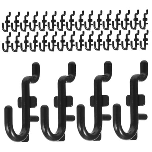 CATIEBYE 80 Stück Teiliges Pegboard Haken Robuste J Haken für Lochwand Vielseitig Einsetzbar in Garage Werkstatt und Zuhause Hohe Tragkraft Einfache Montage und Flexible von CATIEBYE