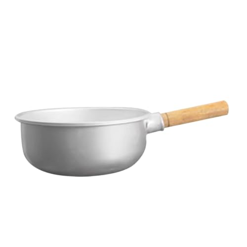 CATIEBYE Aluminium Wasserschöpfer mit Holzgriff Großer Küchen Wasserlöffel Außendurchmesser Robust und Vielseitig für Haushalt Garten Bad und Camping Praktischer Wasser und Suppenlöffel von CATIEBYE