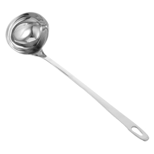 CATIEBYE Edelstahl Suppenkelle mit Ausgießer Langlebige Multifunktionale Kochkelle für Haushalt und Gastronomie Langer Griff Komfortable Handhabung Spülmaschinenfest zum Servieren von von CATIEBYE