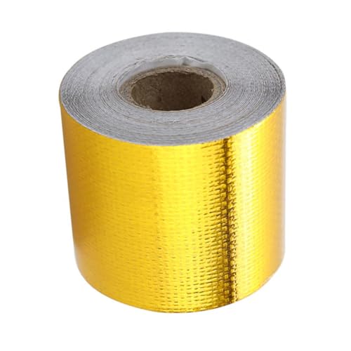 CATIEBYE Hitzebeständiges Aluminiumdichtungsband Selbstklebendes Alu Klebeband mit Haftung und Flexibler Abdichtung für Lüftungsrohre Dampfsperre Wärmedämmung und Reparaturen von CATIEBYE