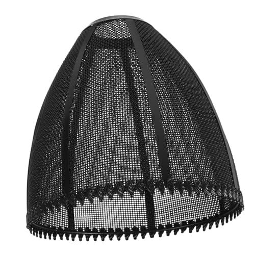 CATIEBYE Kunst Pendelleuchte Lampenschirm Drahtgeflecht Deckenlampe Hängelampe Lampenabdeckung Schwarz für Wohnzimmer Restaurant Bar Geeignet von CATIEBYE