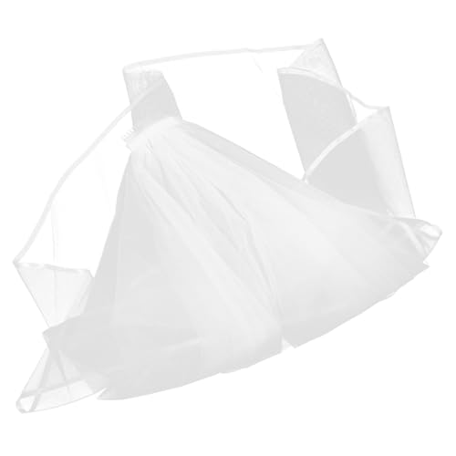 CATIEBYE Kurzer Brautschleier mit Kamm Eleganter Haarschmuck für Hochzeit und Junggesellinnenabschied Zarter Weißer Schleier für Braut Romantisches Accessoire für Hochzeitskleid und Fotos CATIEBYE Kurzer Brautschleier mit Kamm Eleganter Haarschmuck für Hochzeit und Junggesellinnenabschied Zarter Weißer Schleier für Braut Romantisches Accessoire für Hochzeitskleid und Fotos von CATIEBYE
