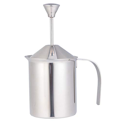 CATIEBYE Milchaufschäumer mit Doppel Layer Filter Handbetriebenes Milchkännchen für Cremigen Schaum für Cappuccino Latte und Kaffeezubereitung CATIEBYE Milchaufschäumer mit Doppel Layer Filter Handbetriebenes Milchkännchen für Cremigen Schaum für Cappuccino Latte und Kaffeezubereitung von CATIEBYE