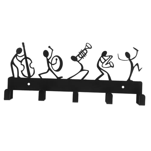CATIEBYE Musiknoten Schlüsselhalter Wandmontage Eleganter Haken für Mäntel Hüte Schlüssel Vielseitiger Wandhalter für Flur Eingang Schlafzimmer von CATIEBYE