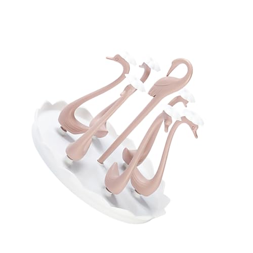 CATIEBYE Plastikbecherhalter Stangen Drehbar mit Schwan Motiv Langlebiges Kunststoff Trockengestell für Wassergläser und Becher Platzsparend für Küche Restaurant Zuhause Rosa CATIEBYE Plastikbecherhalter Stangen Drehbar mit Schwan Motiv Langlebiges Kunststoff Trockengestell für Wassergläser und Becher Platzsparend für Küche Restaurant Zuhause Rosa von CATIEBYE