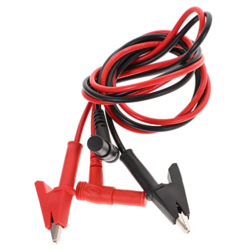 CATIEBYE 1paar Multimeter Prüfsonde Mit Alleskönner-krokodilklemmen Kabel Für Auto Und Industrieprüfungen Isolierte Gummiklemmen Für Präzise Messungen Langlebige Kupferkontakte von CATIEBYE
