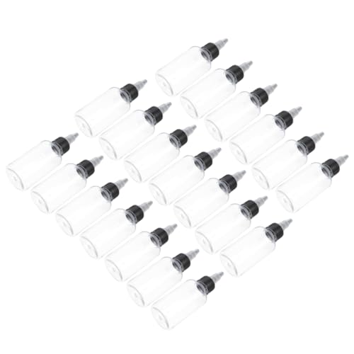CATIEBYE Quetschflaschen 50ml Transparente Dosierflaschen Für Flüssigkeiten Pigmente Und Kleber Mit Einstellbarem Auslauf Und Kappen Ideal Für Kunst Und Handwerk von CATIEBYE