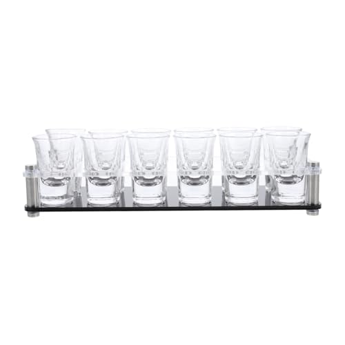 CATIEBYE Spirituosen Glashalter Fach Doppelreihe Schnapsgläser Ständer Schwarz Bar Restaurant Cocktailglas Aufbewahrung CATIEBYE Spirituosen Glashalter Fach Doppelreihe Schnapsgläser Ständer Schwarz Bar Restaurant Cocktailglas Aufbewahrung von CATIEBYE