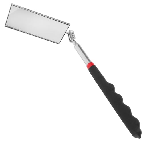 CATIEBYE Teleskop inspektionsspiegel Ausziehbar und Drehbar Flexibler Kontrollspiegel mit Hochauflösendem Rechteckigem Spiegel Robustes Kunststoffmaterial für Fahrzeug Mechanikprüfung von CATIEBYE