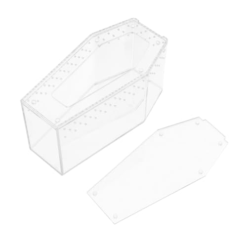 CATIEBYE Transparentes Reptilien Terrarium Sargförmiges Gehäuse mit Ausbruchsschutz Box für Spinnen Echsen Schildkröten und Skorpione Sicheres Beobachtungsgehäuse CATIEBYE Transparentes Reptilien Terrarium Sargförmiges Gehäuse mit Ausbruchsschutz Box für Spinnen Echsen Schildkröten und Skorpione Sicheres Beobachtungsgehäuse von CATIEBYE