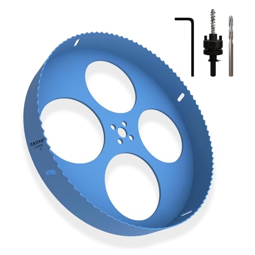 CATITO Bimetall-Lochsägenbohrer, 9 Zoll Lochsäge für Einbauleuchten, 22,9 cm Lochschneider für LED-Einbaubeleuchtung, ideal für Kunststoff, Holz, Sperrholz (229mm丨9) von CATITO