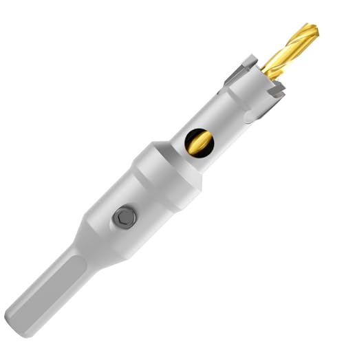 CATITO Verbesserte robuste Hartmetall-Lochsäge, 13 mm, Metall-Stahl-Lochsägenbohrer, TCT-Lochschneider, Legierung Härte und Lebensdauer, ideal für Edelstahl, Baustahl, Eisen, Kupfer usw von CATITO