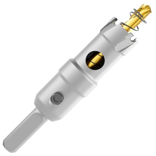 CATITO Verbesserte robuste Hartmetall-Lochsäge, 18 mm, Metall-Stahl-Lochsägenbohrer, TCT-Lochschneider, Legierung Härte und Lebensdauer, ideal für Edelstahl, Baustahl, Eisen, Kupfer usw von CATITO