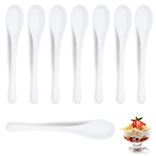 12 weiße Kunststoff-Eierschöpfer, Eiscreme-Schöpfer, Latte-Schöpfer, Baby-Schöpfer, wiederverwendbare lange Kunststoff-Schöpfer von CATOR
