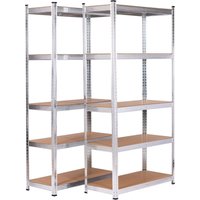 Pack 2 Metallregale Catter House Max Pro 90x40x180 cm mit 5 verstellbaren Einlegeböden Trägt bis zu 875 kg Pack 2 Metallregale Catter House Max Pro 90x40x180 cm mit 5 verstellbaren Einlegeböden Trägt bis zu 875 kg von CATTER HOUSE