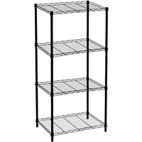 Metallische Regale mit Gitterrost CATTERHOUSE Klaus 120 56x35x120 cm Farbe Schwarz und 4 Einlegeböden Trägt bis zu 140 kg von CATTER HOUSE