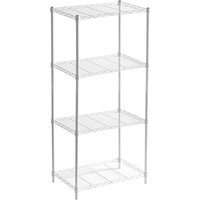 Metallische Regale mit Gitterrost Catterhouse Klaus 120 56x35x120 cm Farbe Weiß und 4 Einlegeböden Trägt bis zu 140 kg von CATTERHOUSE