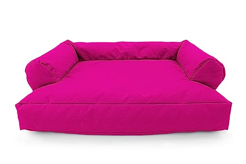 CATTOI Katzensofa (Pink) - 50x40x15cm - Bett Katze Sofa Bettchen abwaschbar nachhaltig Katzenschlafplatz für Katzen oder kleine Hunde - Made in Germany - handgenäht in Berlin von CATTOI