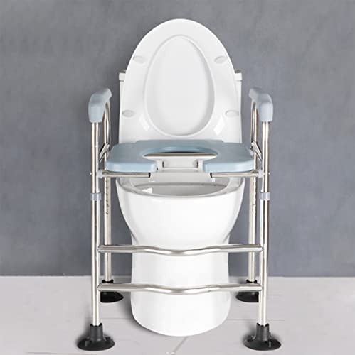 Toilettenstuhl, Duschstuhl, Töpfchenstuhl für Erwachsene, Verstellbarer Toiletten-Sicherheitsrahmen, Unterstützt Bis Zu 330 Pfund, für Senioren, Ältere Menschen Mit Behinderungen, Bariatrisch (Color Toilettenstuhl, Duschstuhl, Töpfchenstuhl für Erwachsene, Verstellbarer Toiletten-Sicherheitsrahmen, Unterstützt Bis Zu 330 Pfund, für Senioren, Ältere Menschen Mit Behinderungen, Bariatrisch (Color von CAUSSO