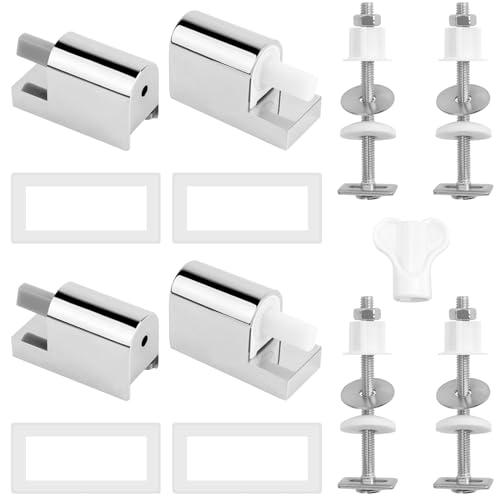 CAUTIOUS 2 Set Universal Wc Sitz Befestigung Wc Sitz Scharniere Abs Ersatzscharniere WC-Sitz Armaturen Scharniere WC Sitz Soft-Close Scharnier Toilettensitz Wc-Sitz Zubehör von CAUTIOUS